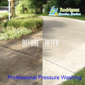 Picture of Driveway clean with a pressure Washer louisville