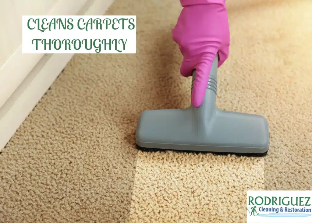 Cleans Carpets Thoroughly