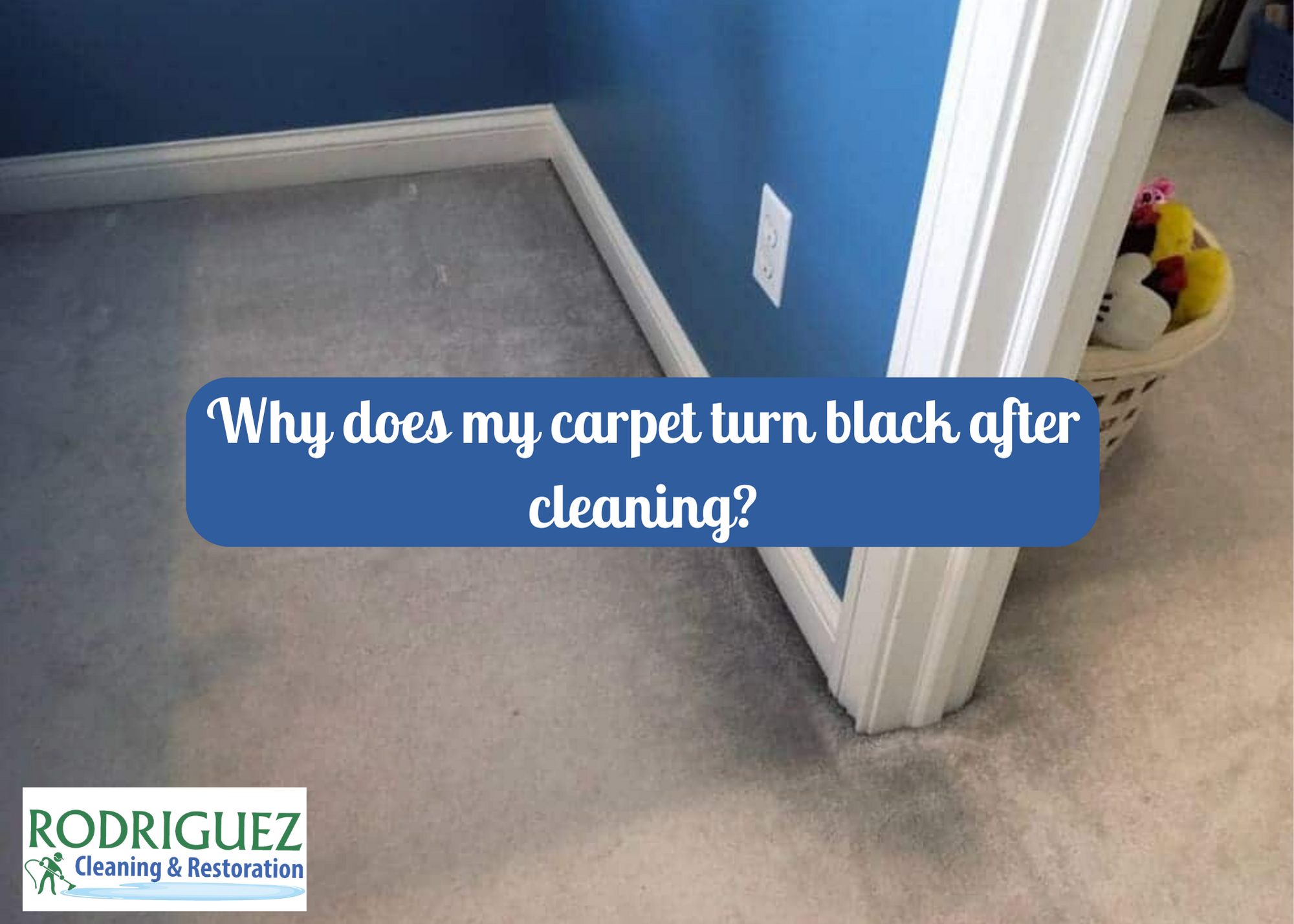 Why does my carpet turn black after cleaning?